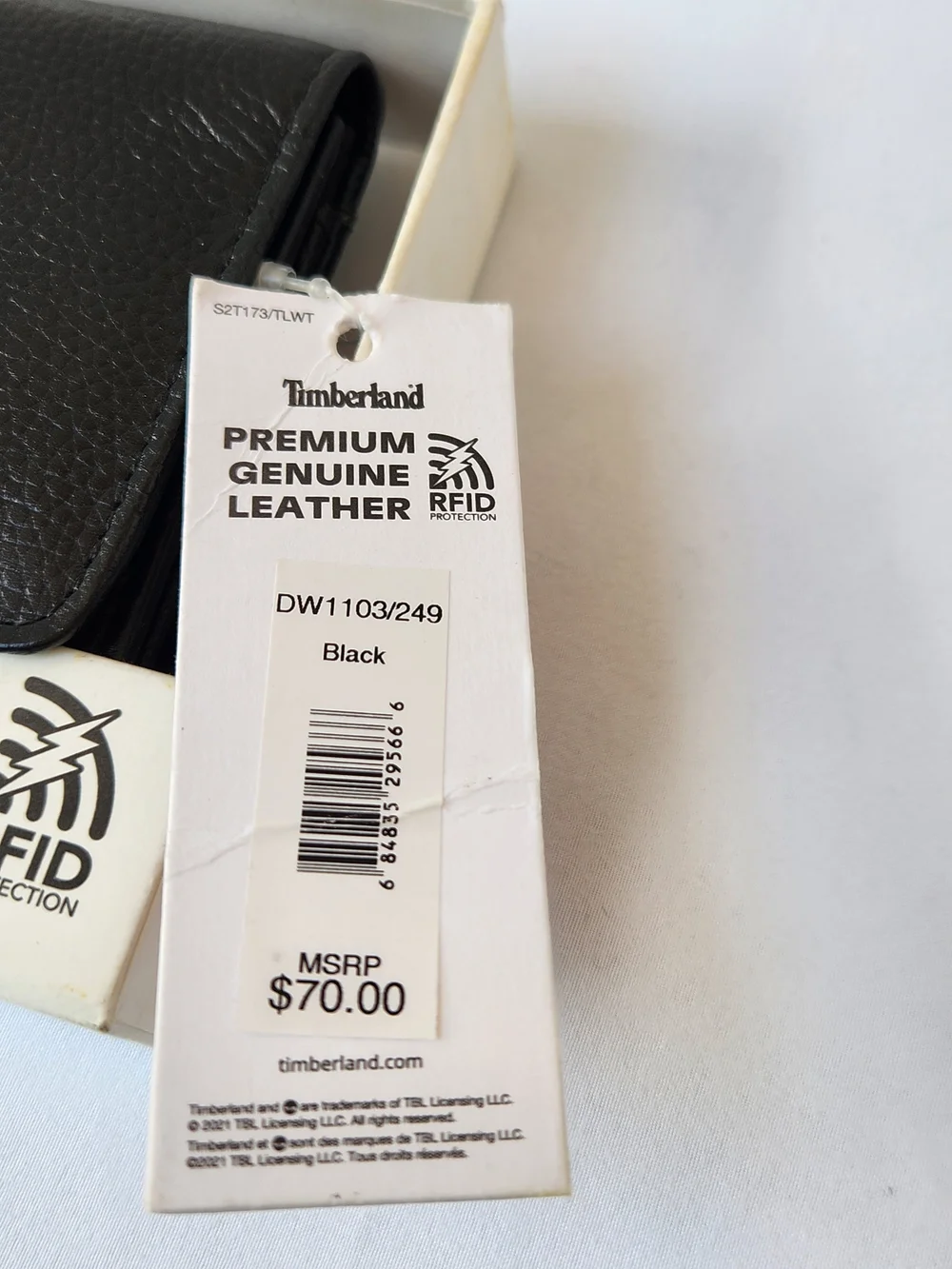 Timberland Womans Black Leather Wallet - Premium Genuine Leather